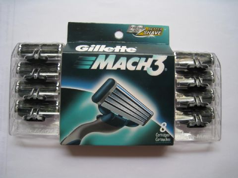 Gillette Mach3 Razor Blades 8'S Us Version